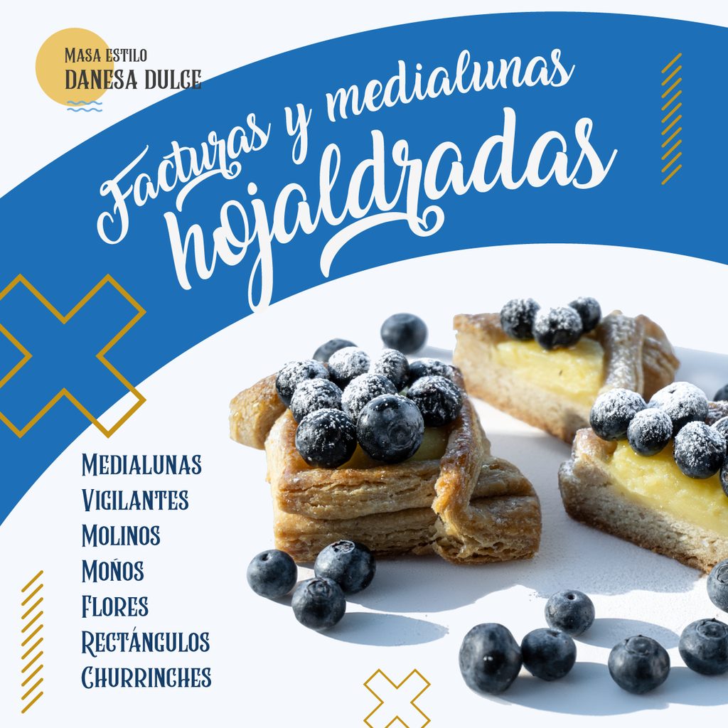 Curso Facturas y medialunas hojaldradas (masa danesa)